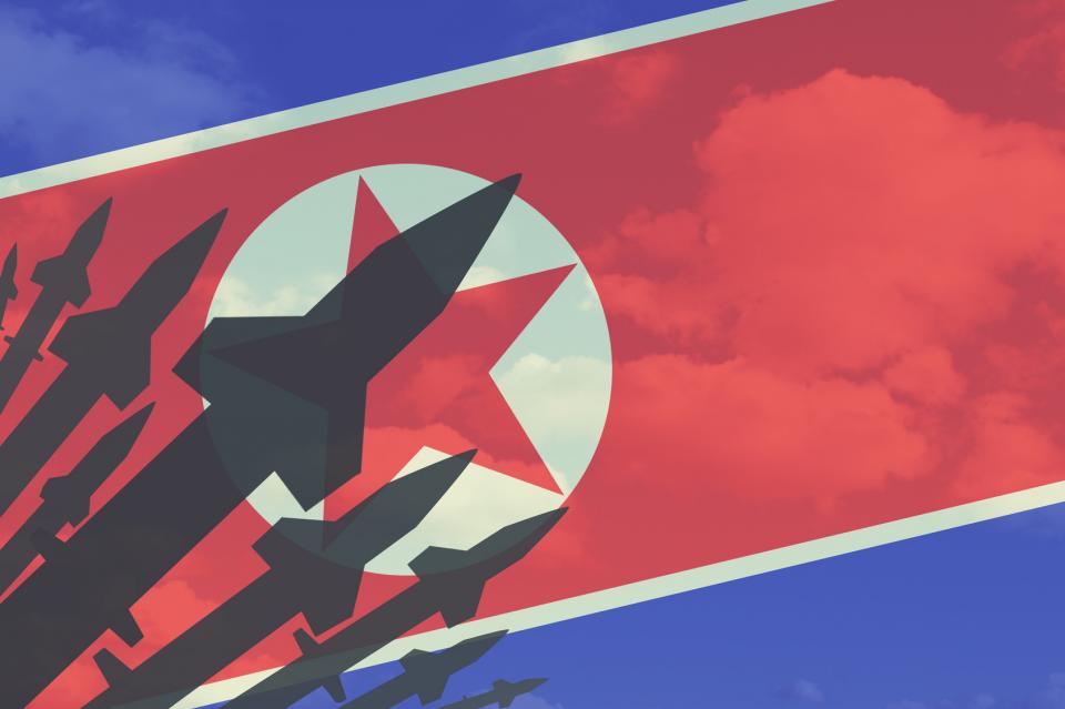 Drapeau Corée du Nord 