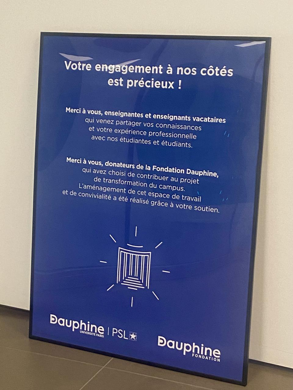 Plaque Fondation Salle Vacataire 2024