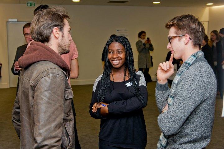 Rencontre entre parrains enseignant et étudiant et leur filleule. Octobre 2015